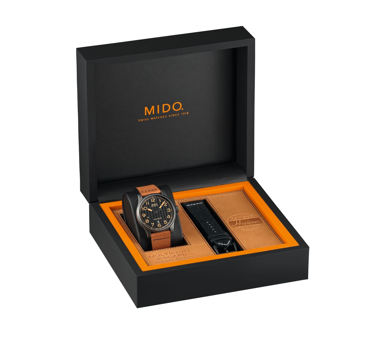 Mido Multifort Escape Horween Special Edition - alapból jár egy kiegészítő szíj az órához