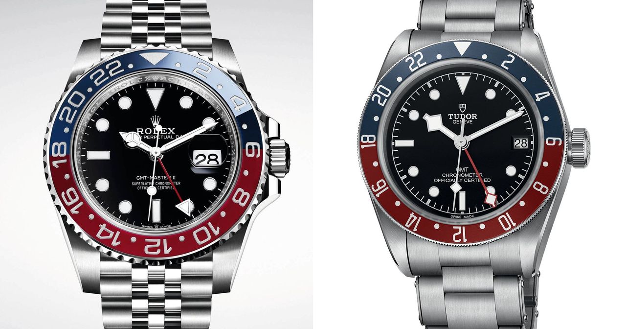 Rolex és Tudor pepsi