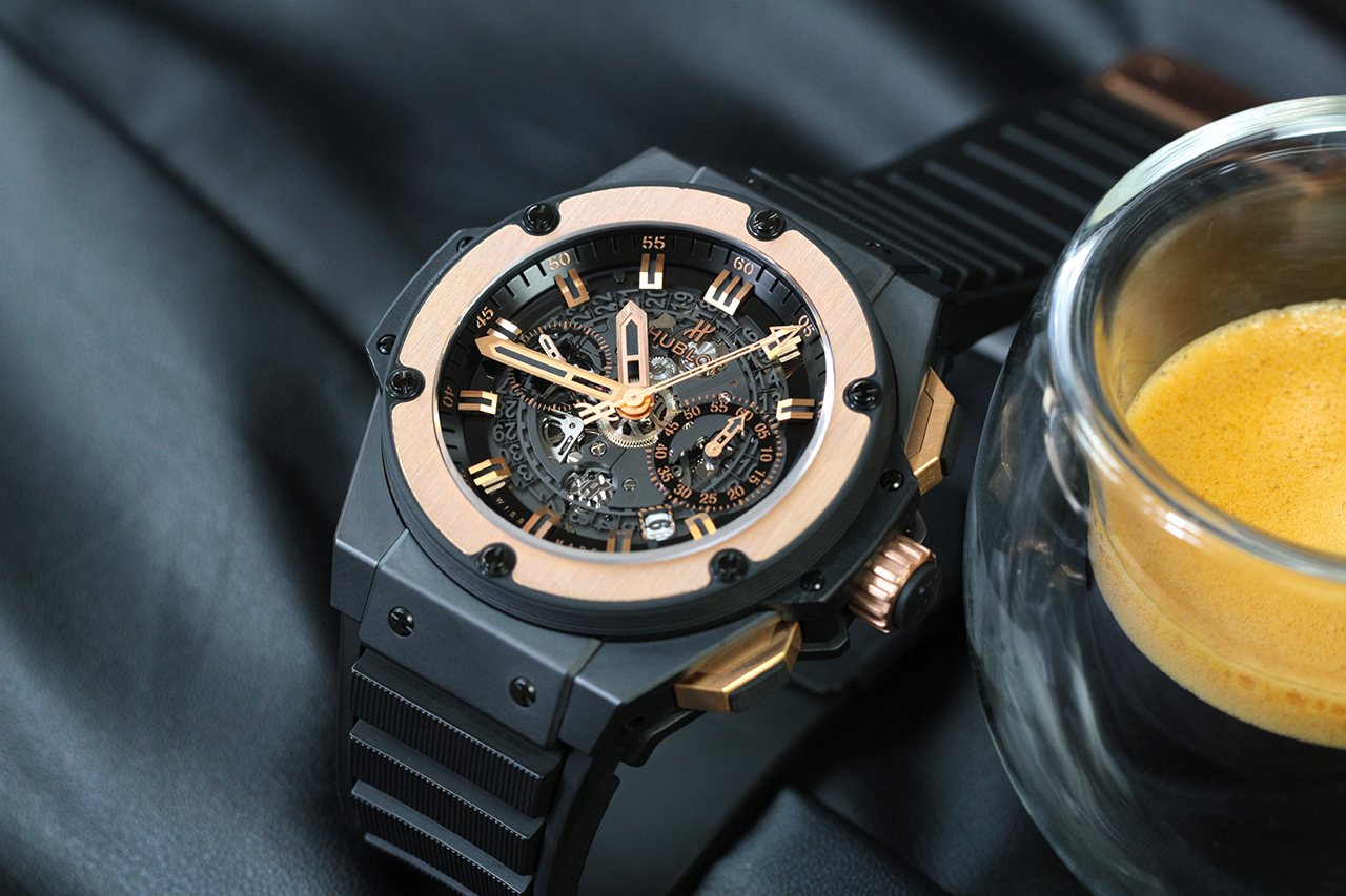 Hublot King Power Unico Ceramic King Gold. Fotó: @RetekG