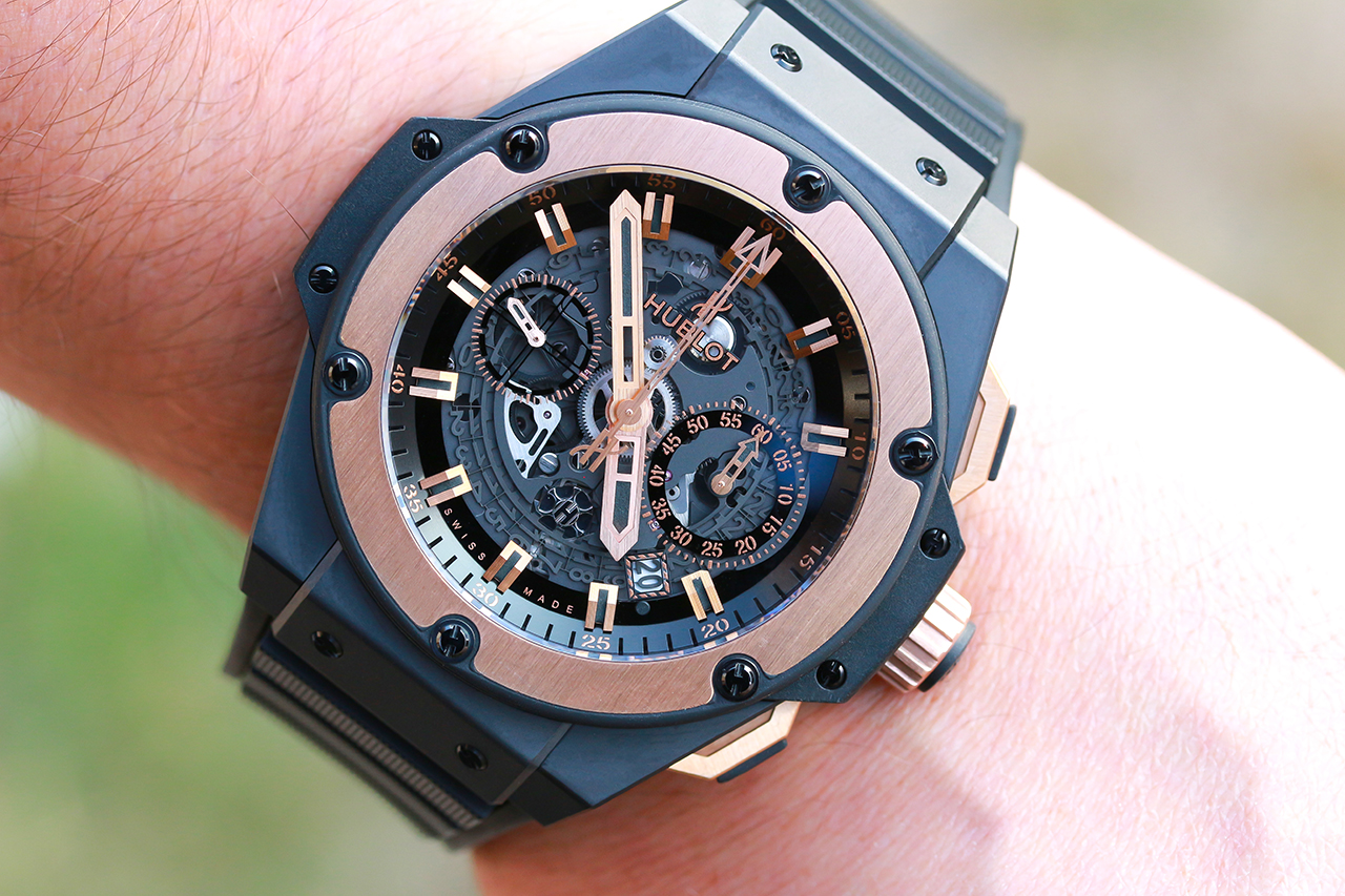 Hublot King Power Unico Ceramic King Gold. Fotó: @RetekG