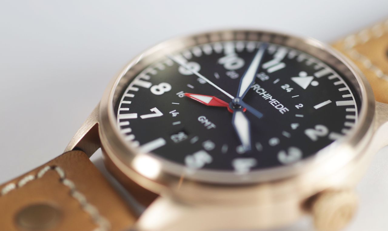 Archimede Pilot 42 GMT Bronze