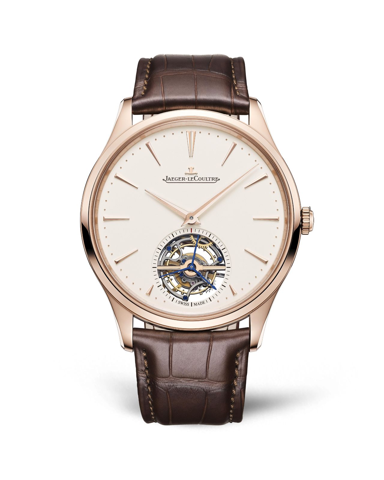 Jaeger-LeCoultre Master Ultra Thin Tourbillon - jobban érvényesül a vörösarany mellett a számlap árnyalata