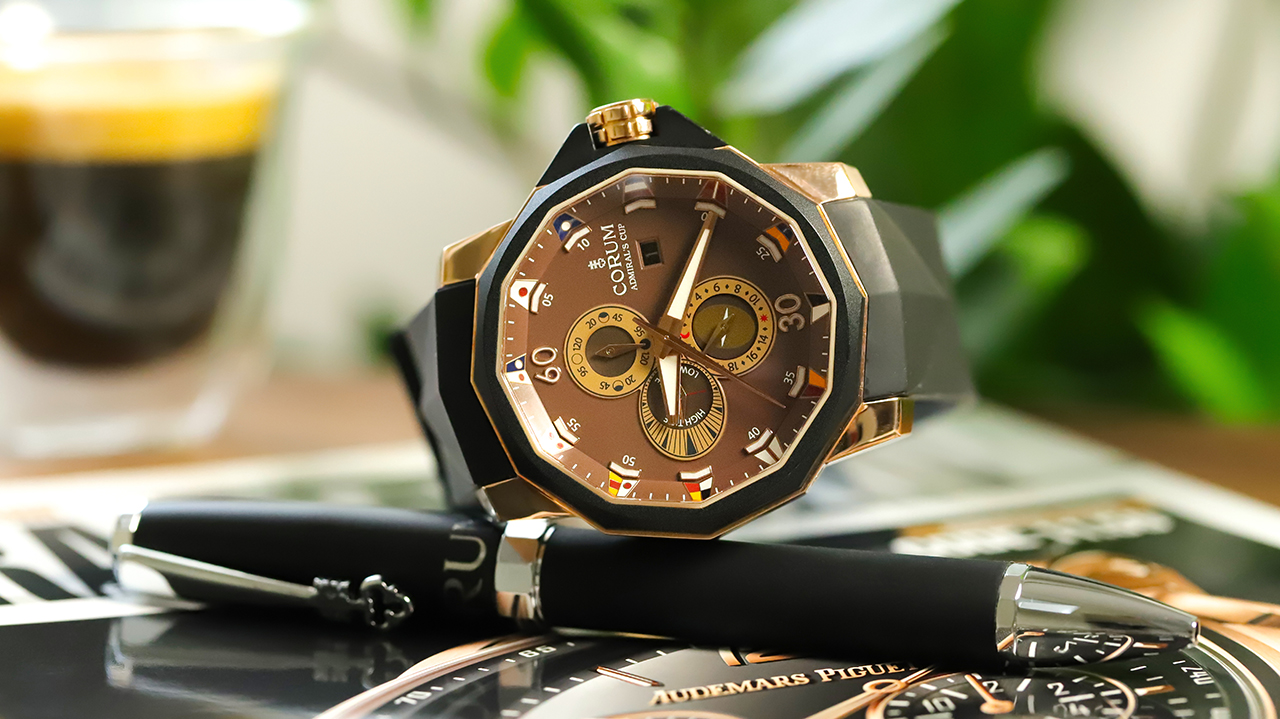 CORUM ADMIRALS CUP SEAFENDER TIDES 48 PINK GOLD