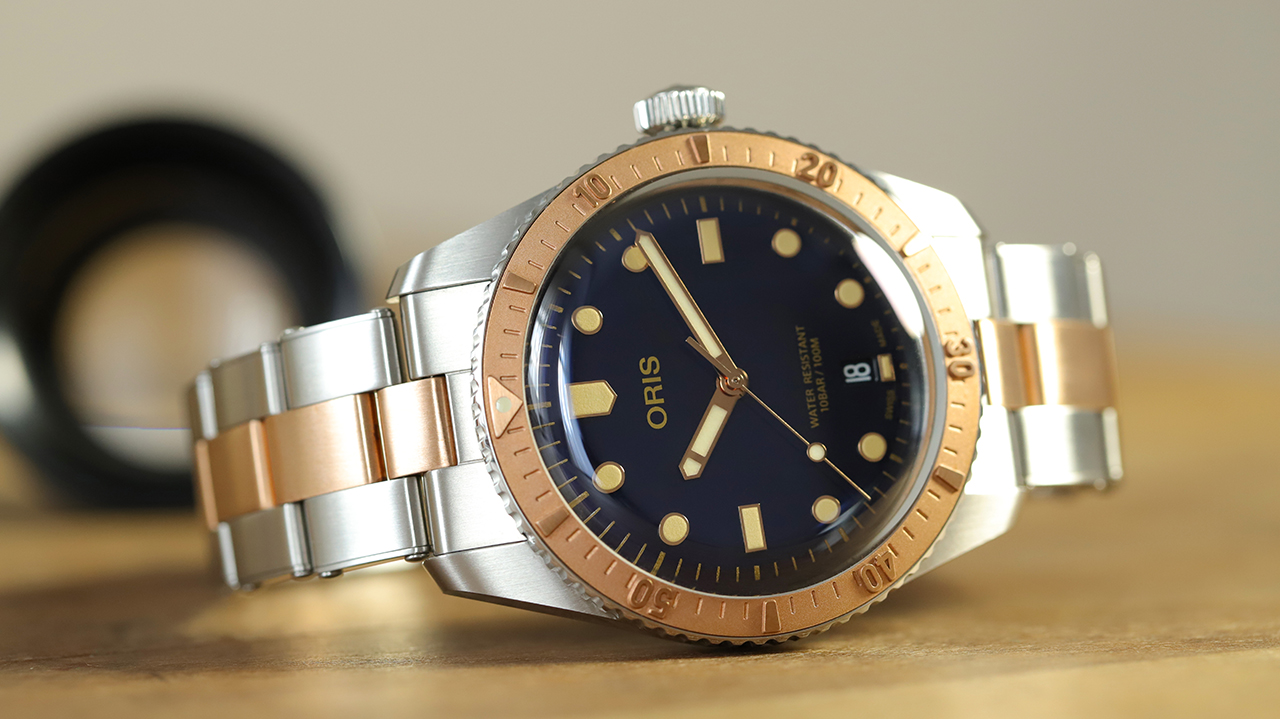 ORIS DIVERS SIXTY-FIVE TWO TONE. Referenciaszám: 01 733 7707 4355-07 8 20 17. Fotó: @RetekG