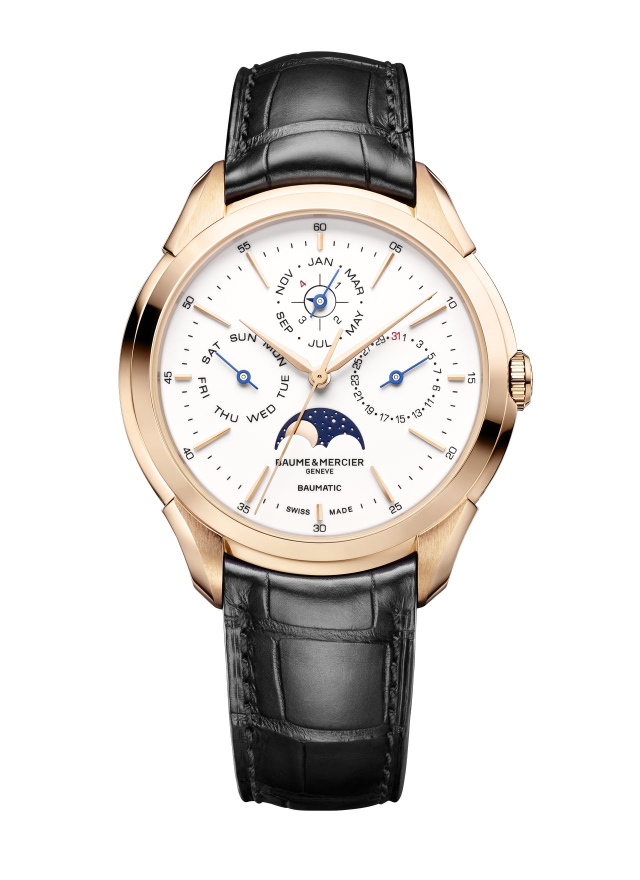 Baume & Mercier Clifton Baumatic Perpetual Calendar - a klasszikus elrendezés klasszikus modulnak köszönhető