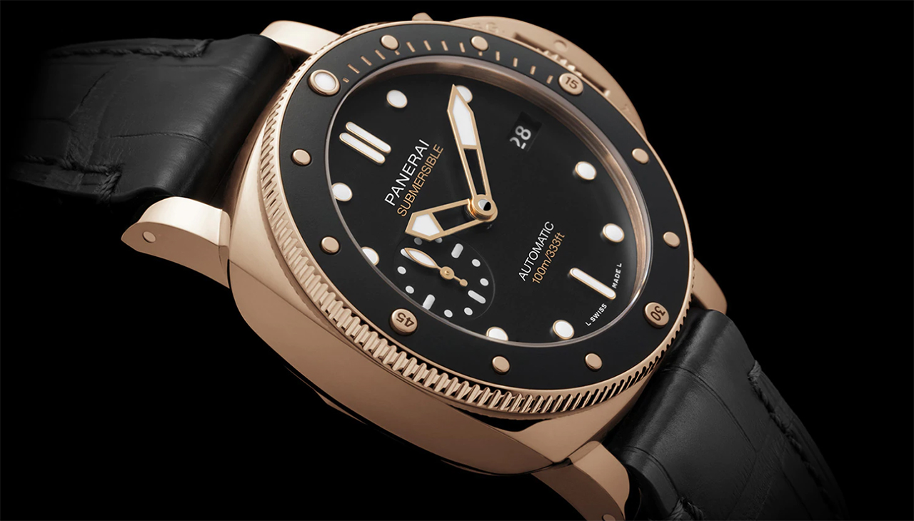 PANERAI SUBMERSIBLE 42MM GOLDTECH Referenciaszám: PAM00947. Fotó: Panerai