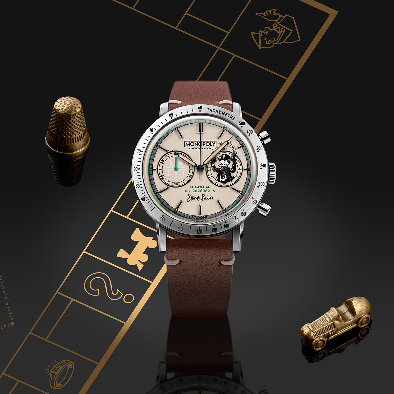 UNDONE X MONOPOLY MONEYMAN. The BENJAMIN. Fotó: UNDONE WATCHES