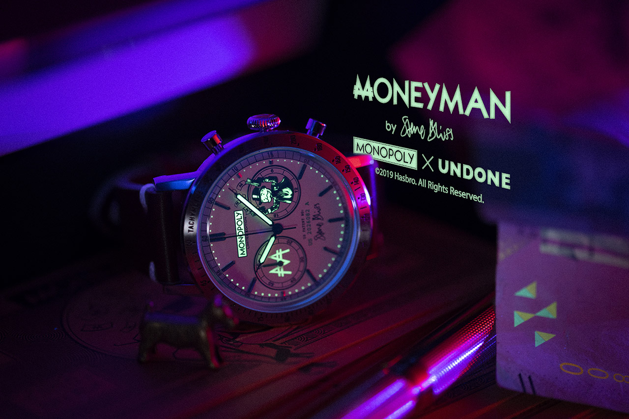 UNDONE X MONOPOLY MONEYMAN. The BENJAMIN. Fotó: UNDONE WATCHES