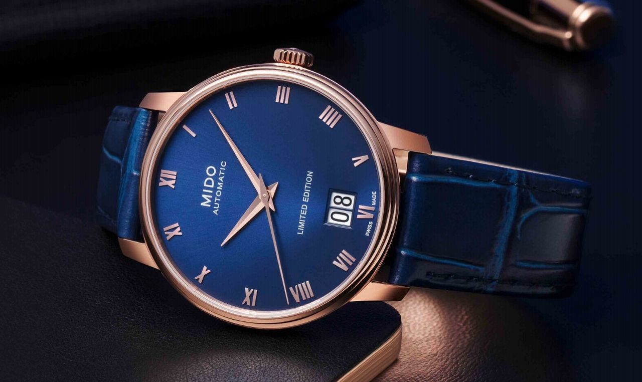 Mido Baroncelli Big Date Limited Edition – kékben, aranyozottan