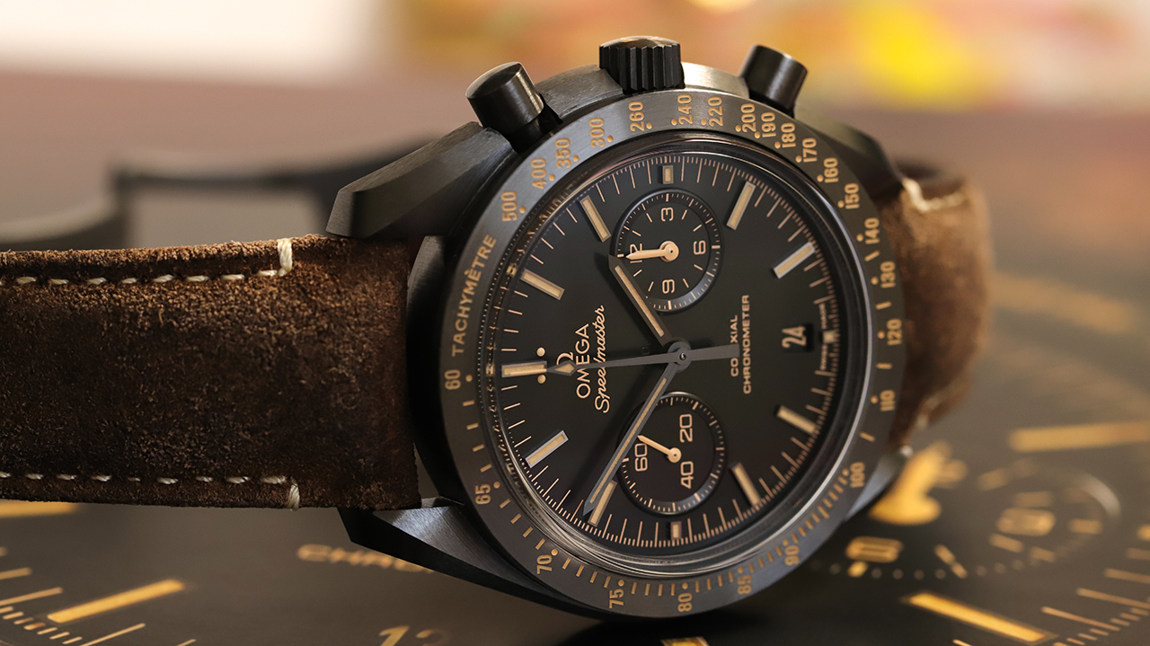 Omega Speedmaster Moonwatch Co-Axial Chronograph 44.25 MM Dark Side of the Moon Vintage Black. Referenciaszám 311.92.44.51.01.006 Fotó: @RetekG