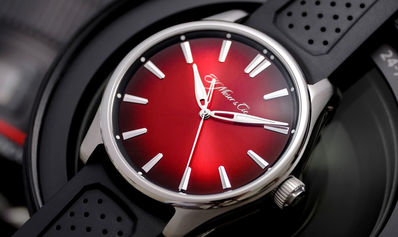 H. Moser & Cie. Pioneer Centre Seconds Swiss Mad Red