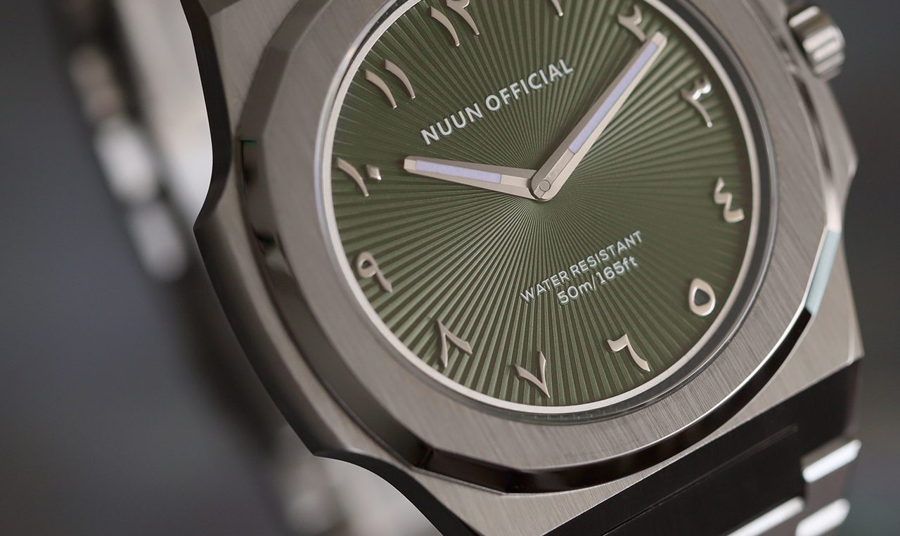 NUUN OFFICIAL MONTRE SLIM 38mm SILVER GREEN