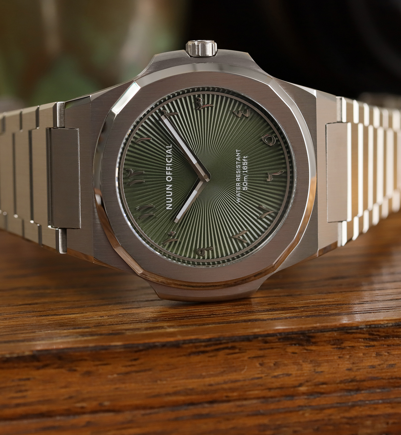 NUUN OFFICIAL MONTRE SLIM 38mm SILVER GREEN. Fotó: @RetekG