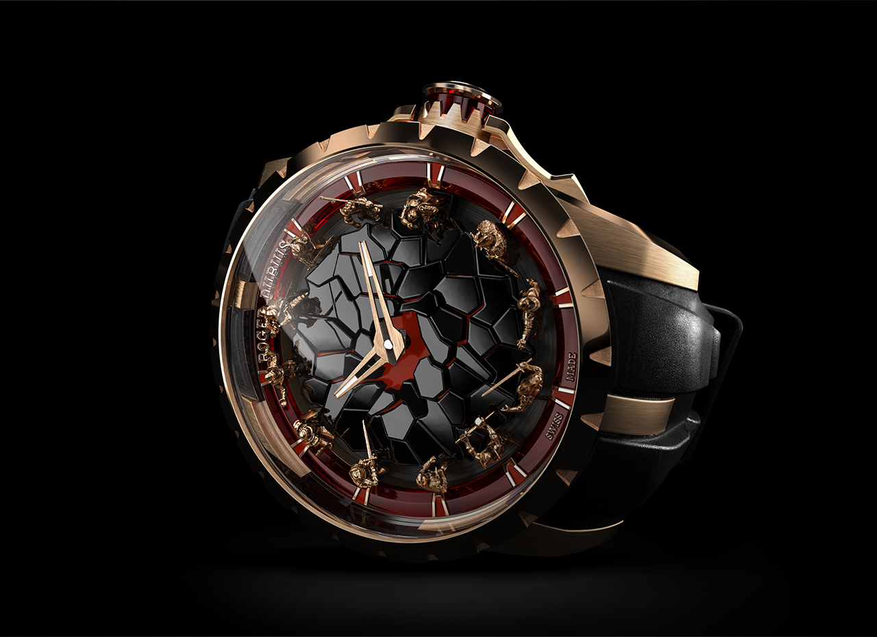 ROGER DUBUIS KNIGHT OF THE ROUND TABLE PINK GOLD. Ref.: RDDBEX0934. Forrás: ROGER DUBUIS