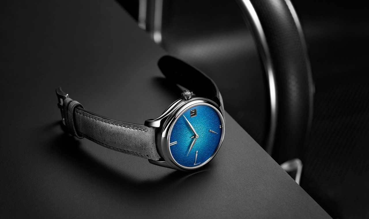 H. Moser & Cie Endeavour Perpetual Calendar Tantalum Blue Enamel