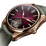 H. Moser & Cie Pioneer Tourbillon Burgundy theme
