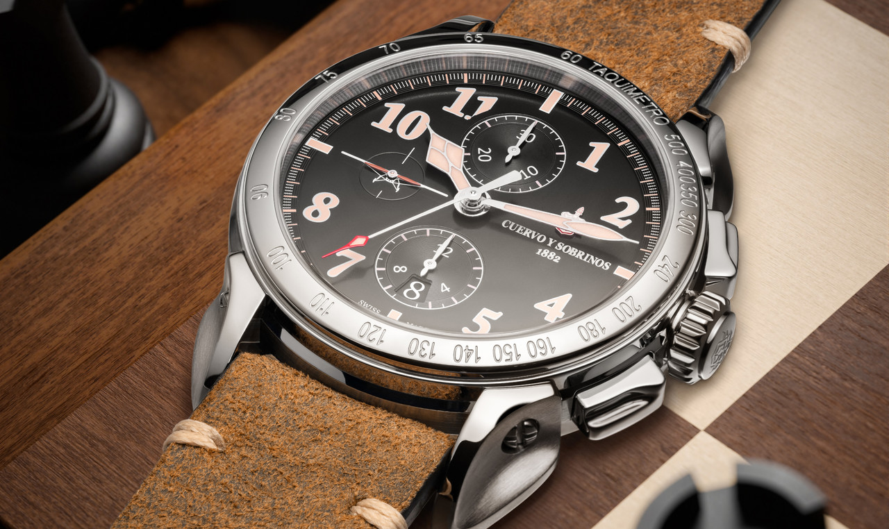 Cuervo y Sobrinos Chronograph Emilio Carranza