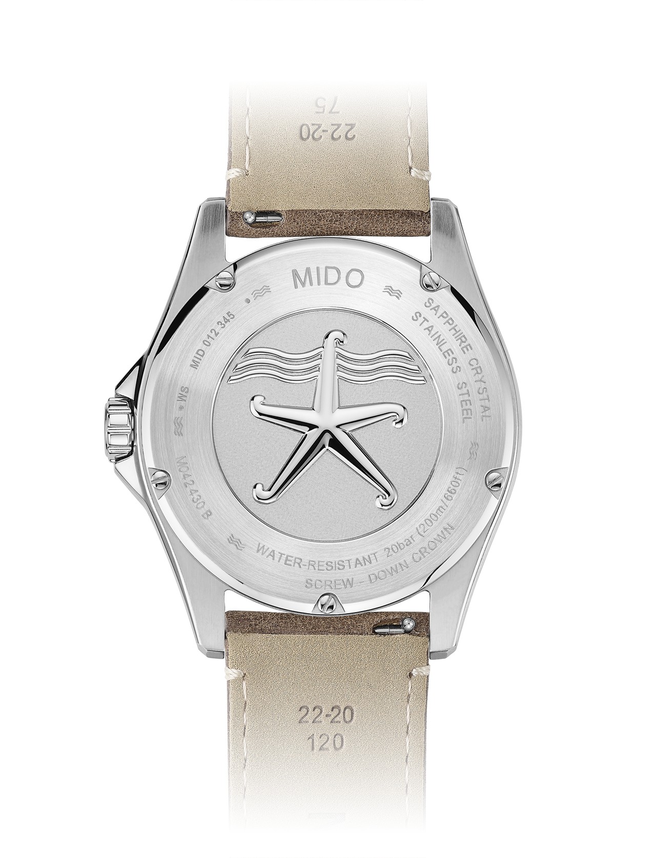 Mido Ocean Star 200C back
