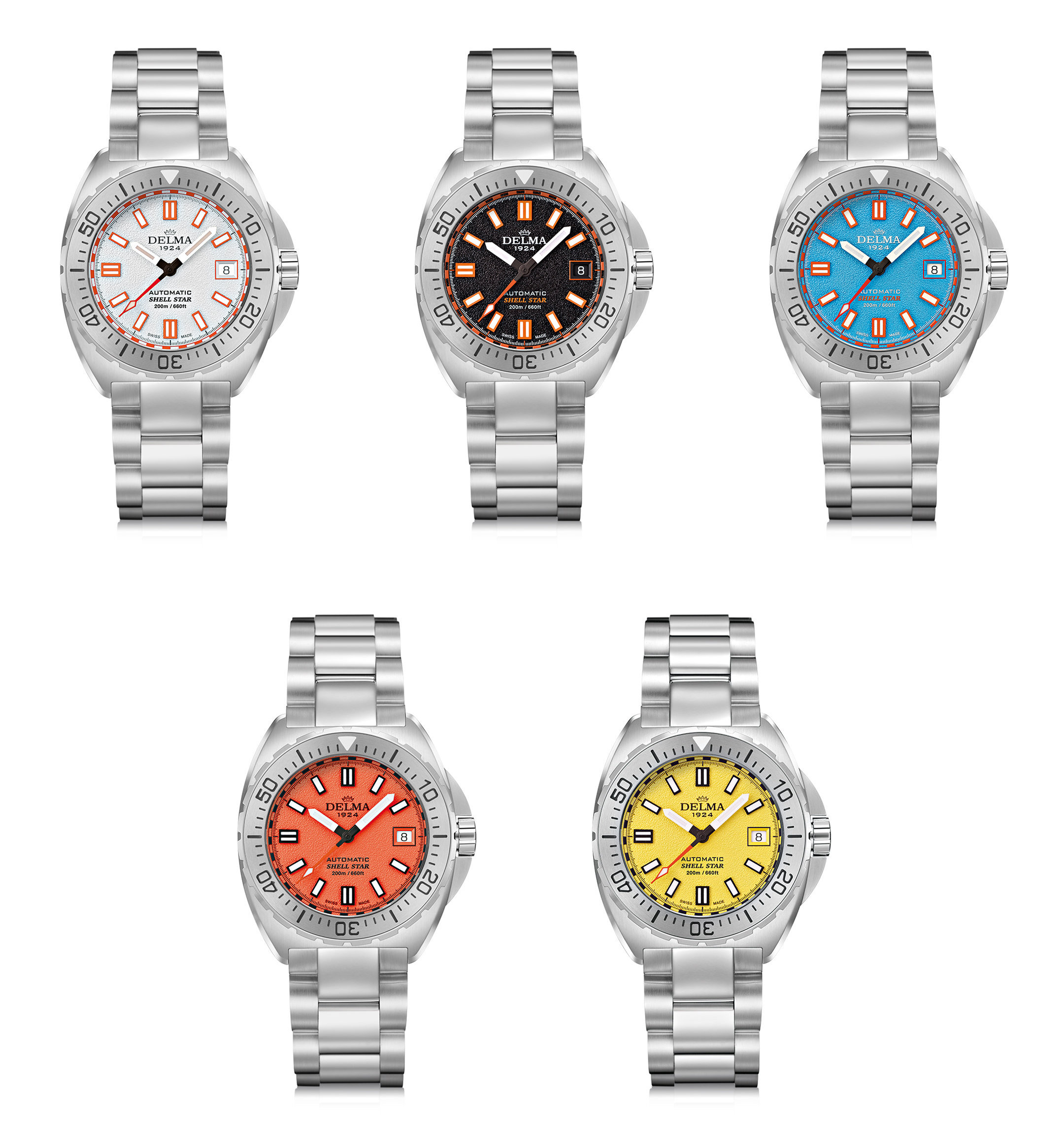 Delma Shell Star 41 mm soldat quintet