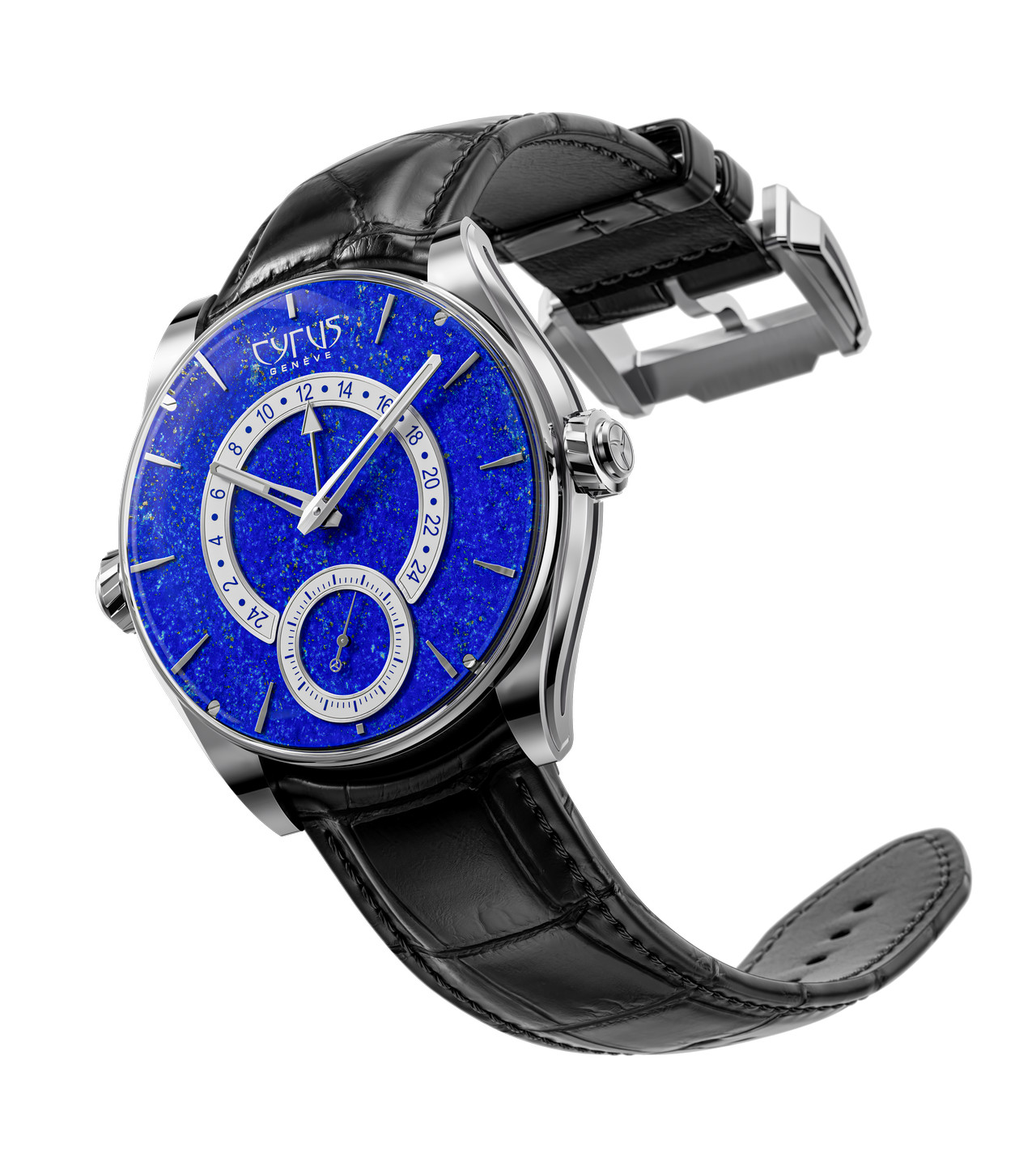 Cyrus Dominion Lapis Blue GMT beauty shot